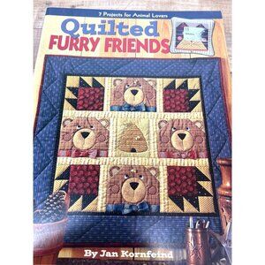 Quilted Furry Friends Animal Themed Sewing Pattern Book By Jan Kornfeind